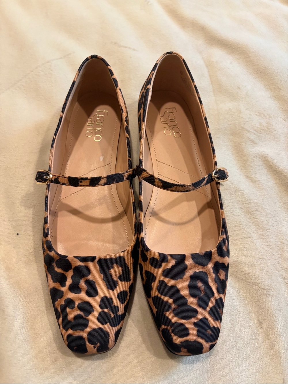 Franco Sarto Leopard-Print Mary Jane Flats ballet loafer 8 - Picture 2 of 8